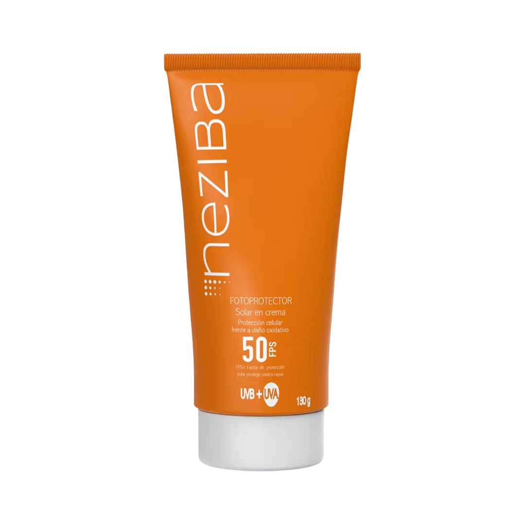 Bloqueador Solar en Crema SPF 50+, Protección Celular UVA/UVB, 130g